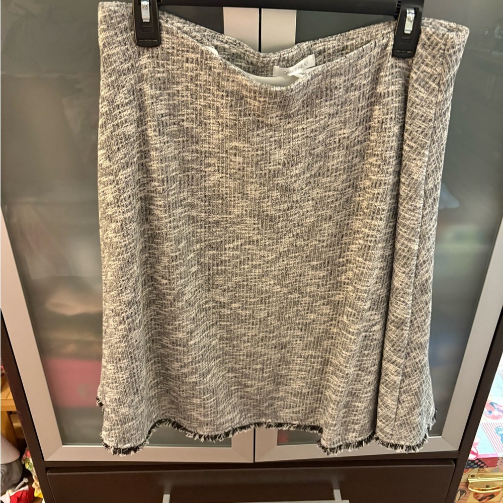 Gray Textured Women's Skirt